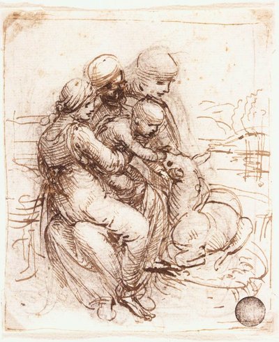 Étude de Sainte Anne - Leonardo da Vinci